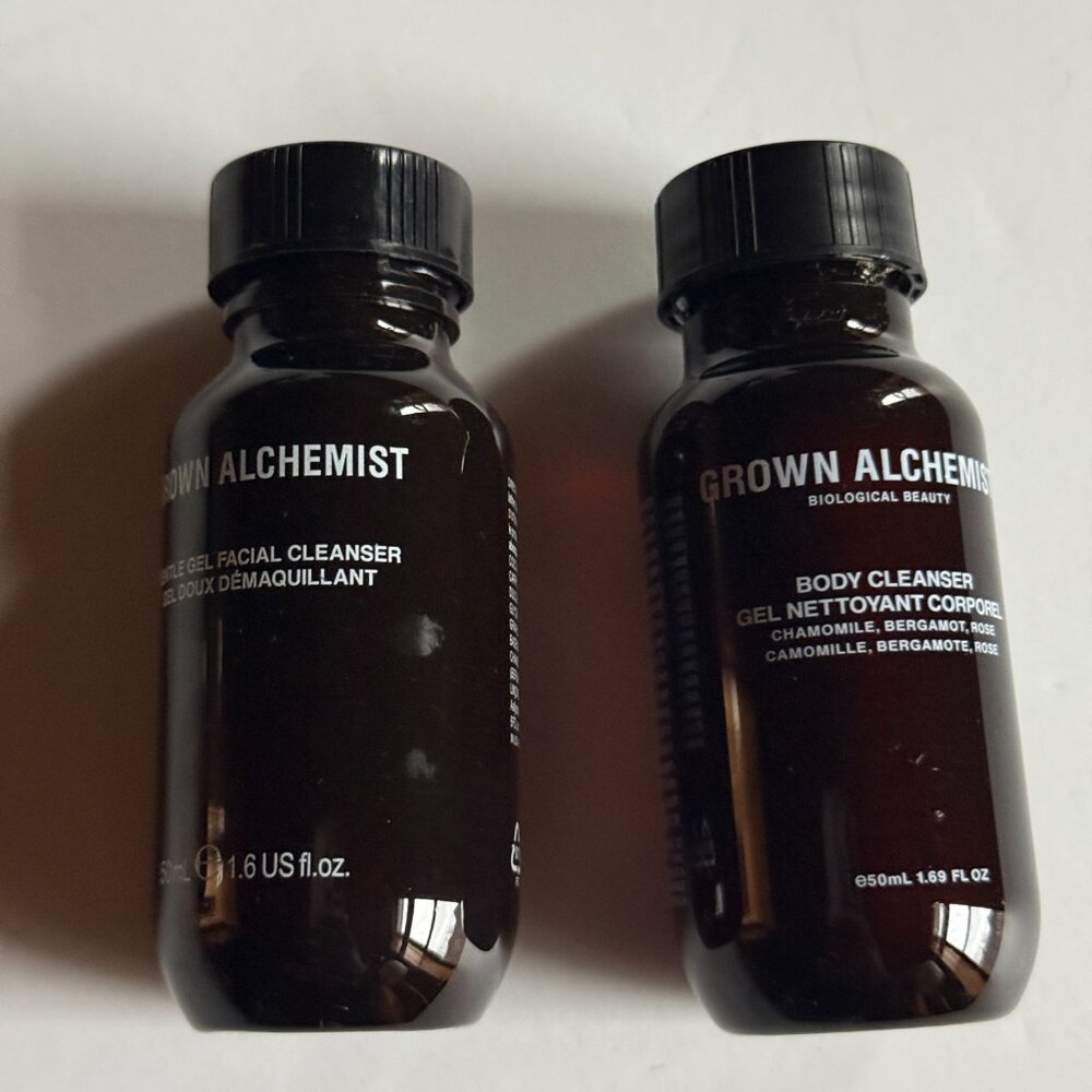 Grown Alchemist Travel Set Facial Cleanser + Body Cleanser - 50ml Each